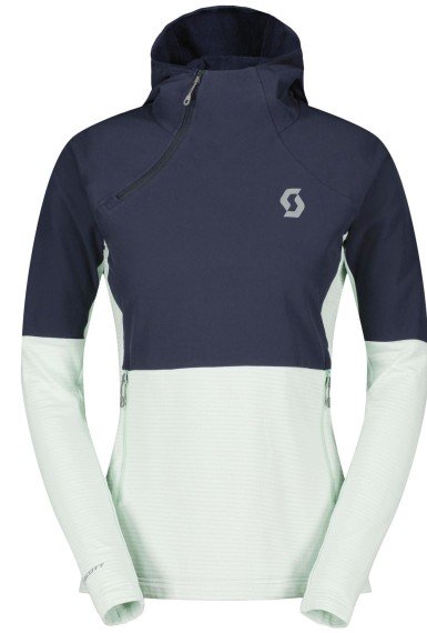 SCOTT SCO Pullover W's Defined Tech Hybrid dark blue/fresh green